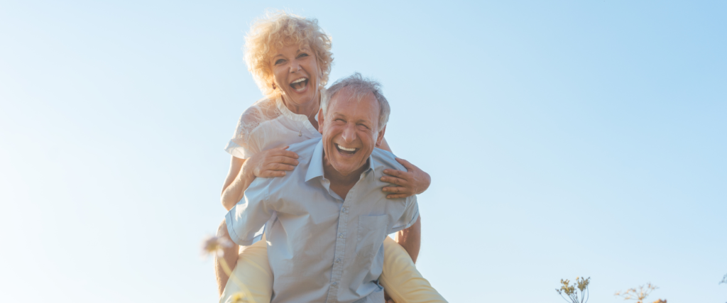 older couple enjoying themselves