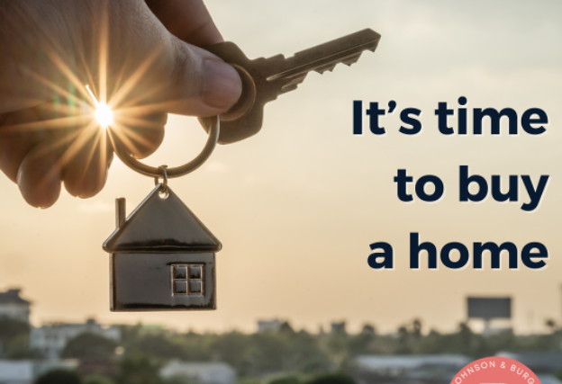 Person holding key banner.